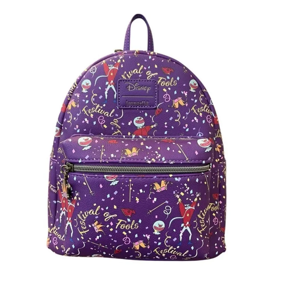 Loungefly Disney Hunchback of Notre Dame Festival of Fools Mini Backpack New